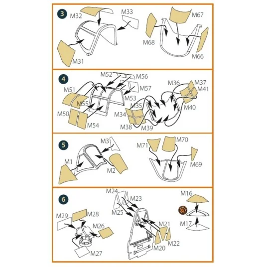 D3A2 VAL (open canopy) double-sided painting mask for Wingsy Kits, ...