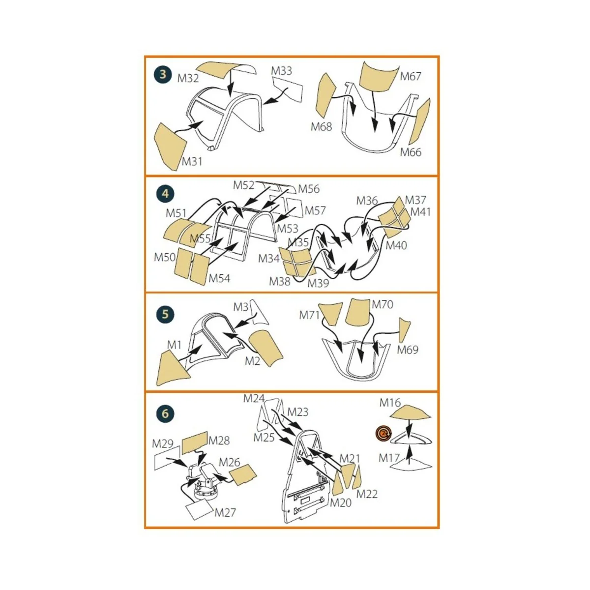 D3A2 VAL (open canopy) double-sided painting mask for Wingsy Kits, ...