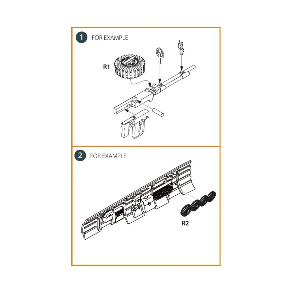 Magasins for Type92 gun 9 pcs, 1/48 - Clear Prop Accessories CPA48120
