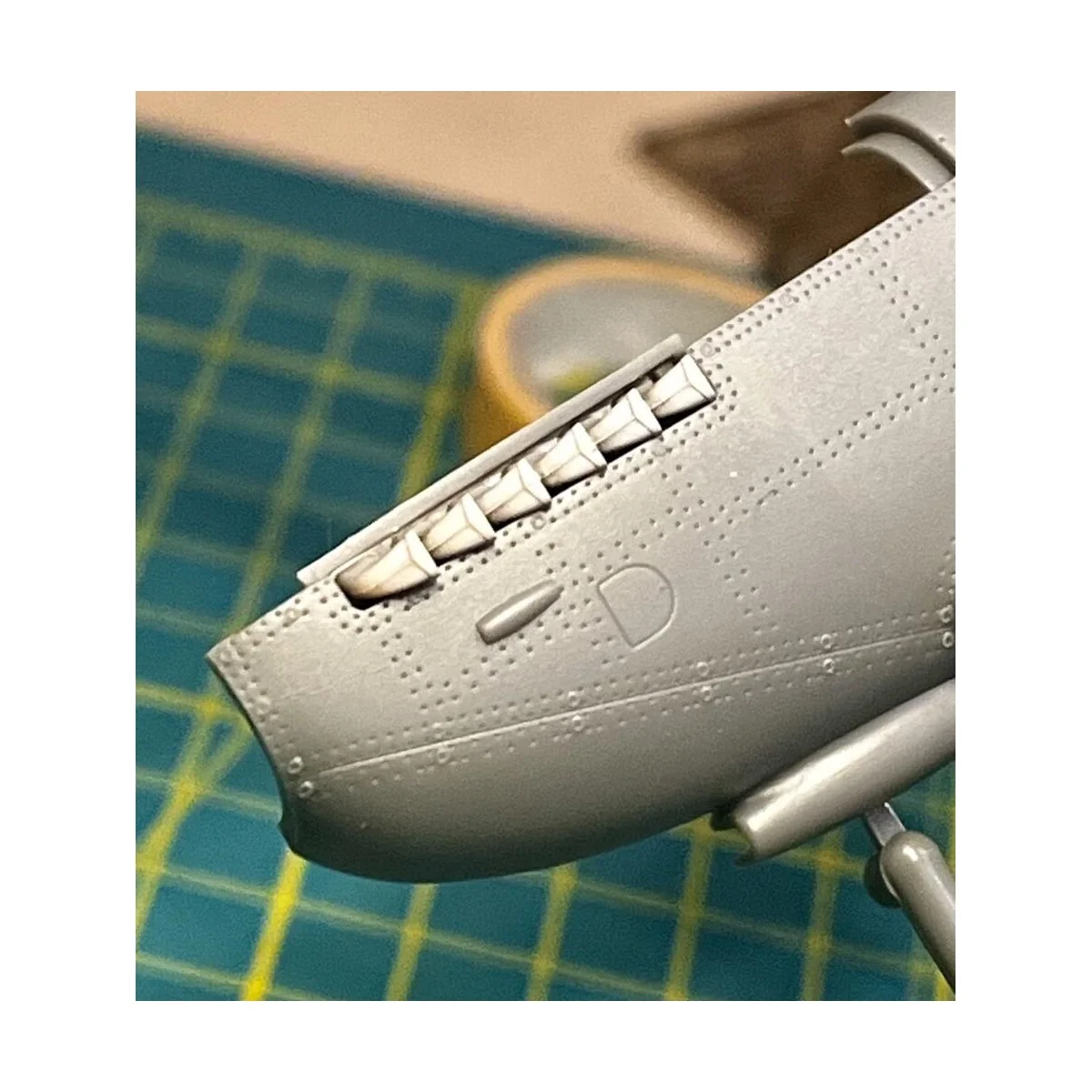 Spitfire Tr.9 exhausts for Airfix kit, 1/48 - Clear Prop Accessorie...