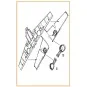 Bf-109E wheel bay for Wingsy Kits, 1/48 - Clear Prop Accessories CP...