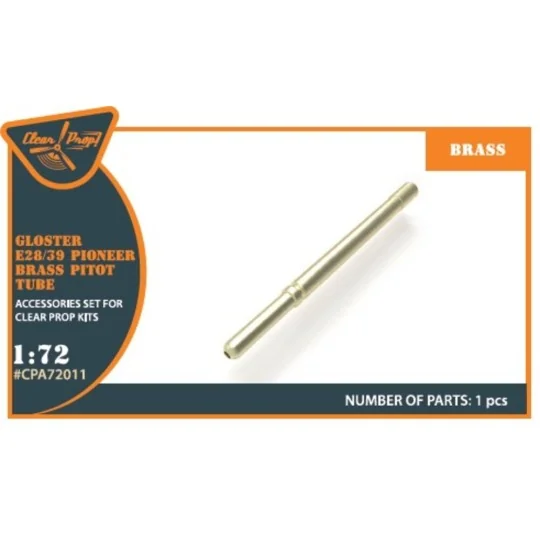 Gloster E28/39 Pioneer brass pitot tube for CP kits CP72001/CP72007...