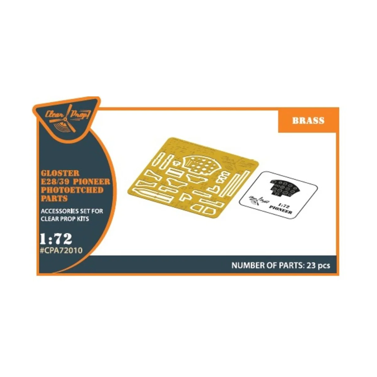Gloster E28/39 Pioneer PE parts interior for CP kits CP72001/CP7200...