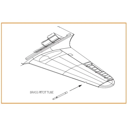 Gloster E28/39 Pioneer brass pitot tube for CP kits CP72001/CP72007...