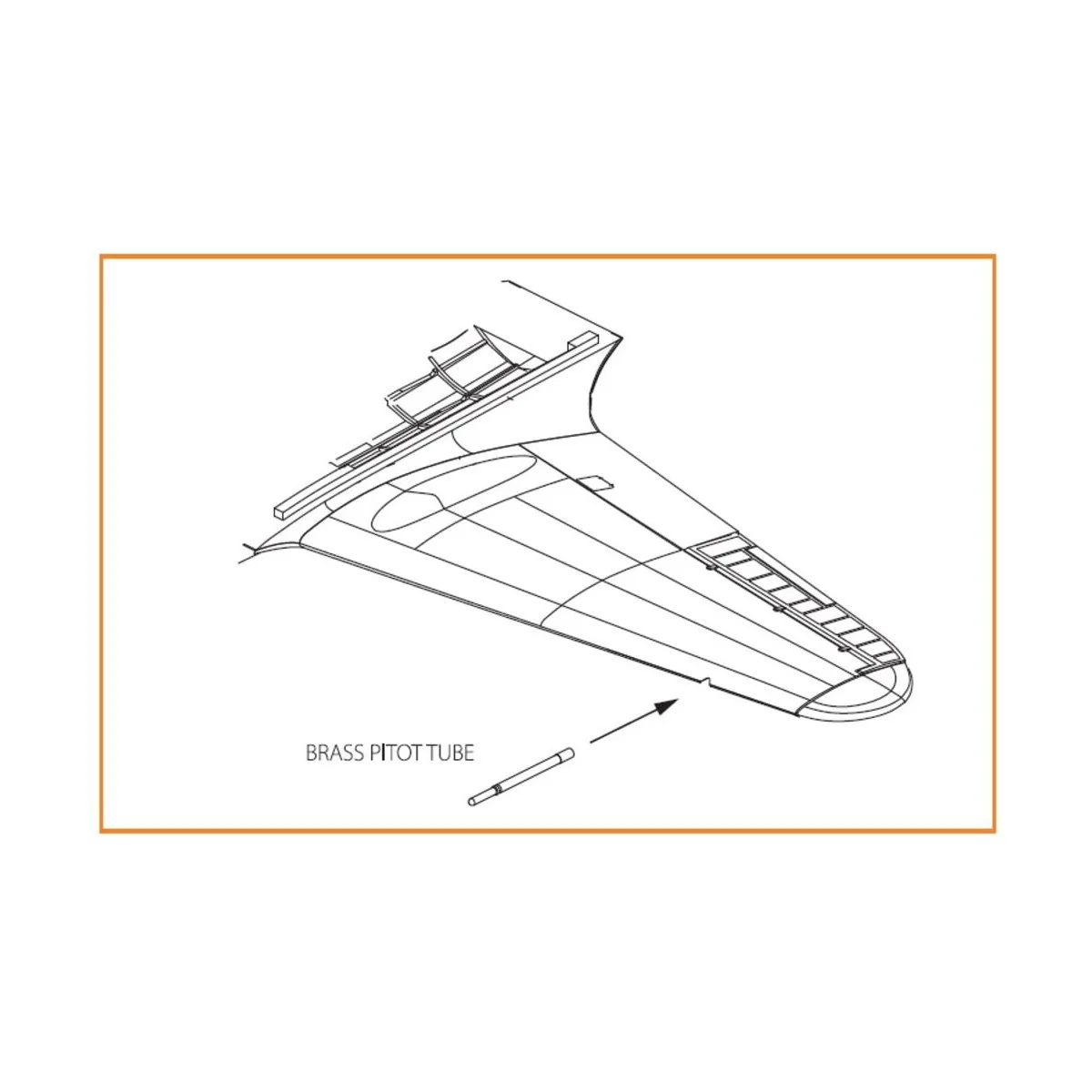 Gloster E28/39 Pioneer brass pitot tube for CP kits CP72001/CP72007...