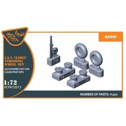 La-5 (early version) wheel set for CP kit CP72014, 1/72 - Clear Pro... 2