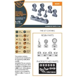 UH-2 A/B SEASPRITE (all versions) wheel set for CP kits CP72002/CP7...