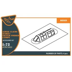 A5M Claude (early version) vacuum formed canopy for CP kits CP72006... 2