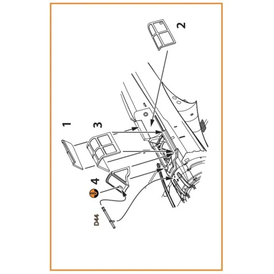 A5M Claude (early version) vacuum formed canopy for CP kits CP72006...