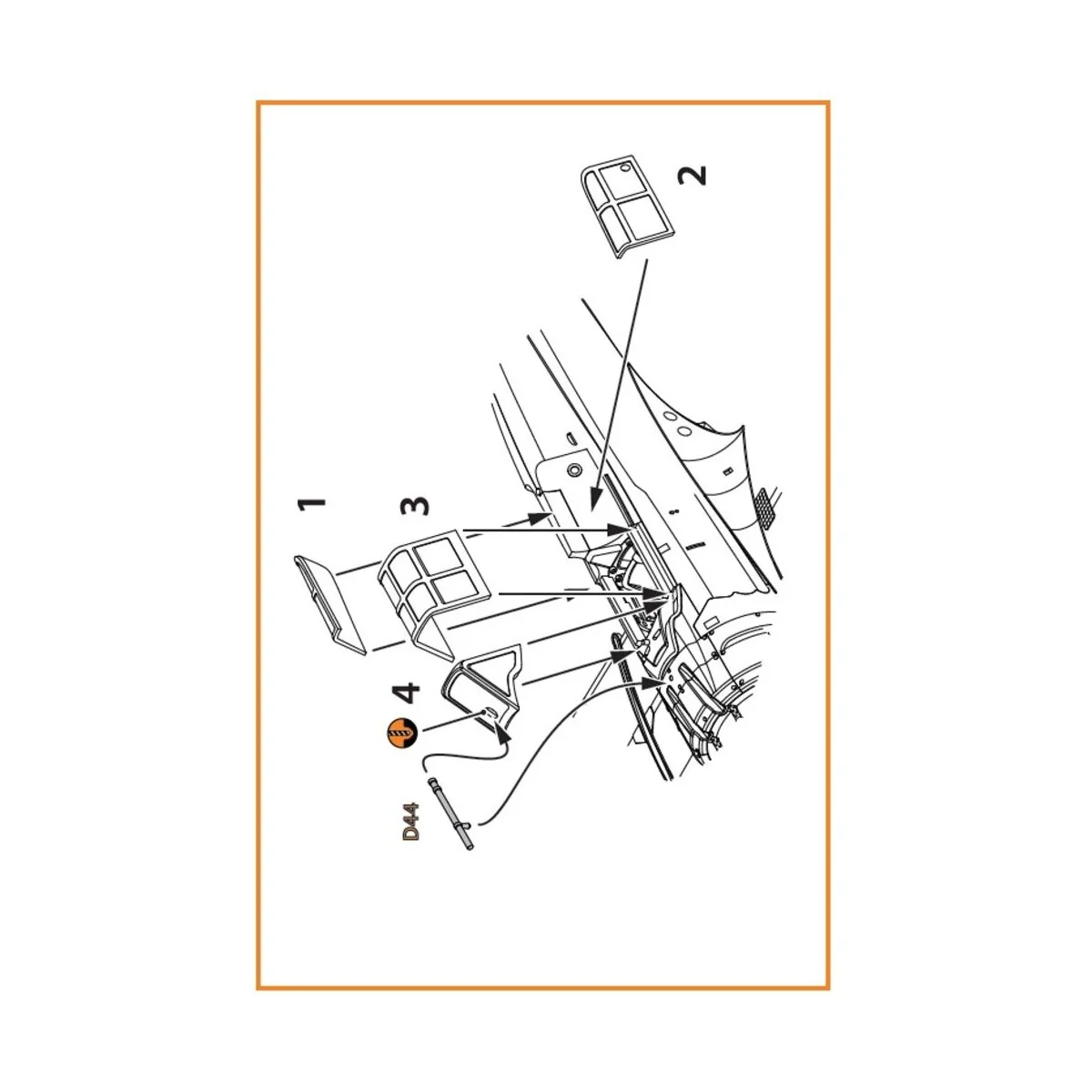 A5M Claude (early version) vacuum formed canopy for CP kits CP72006...