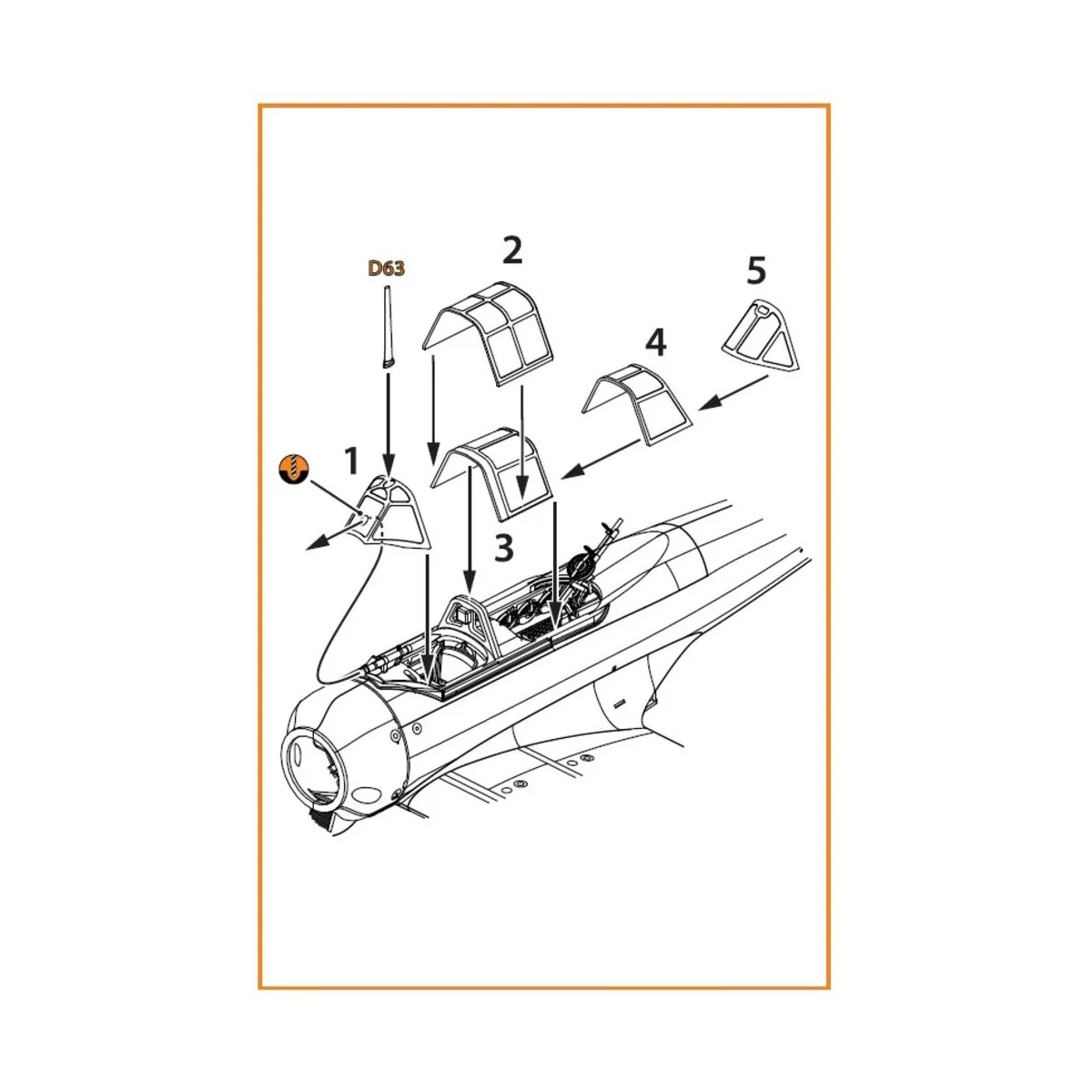 Ki-51 Sonia (all versions) vacuum formed canopy for CP kits CP72011...