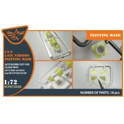 La-5 (late version) painting mask for CP kit CP72015, 1/72 - Clear ... 2