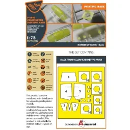 F-104G painting mask for REVELL kit, 1/72 - Clear Prop Accessories ...
