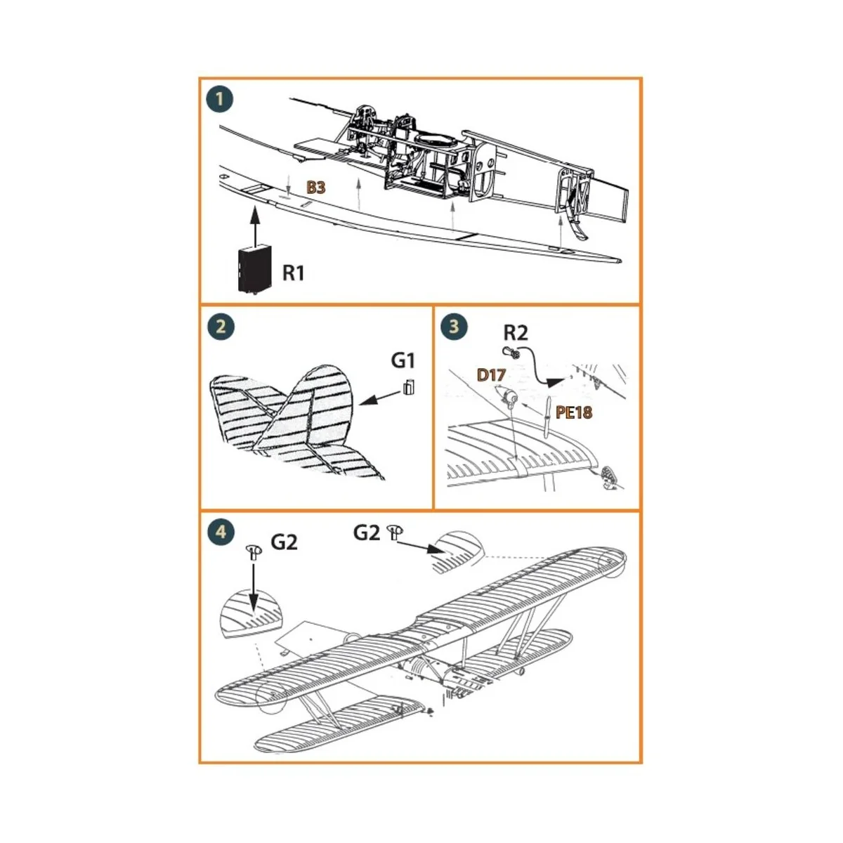 Polikarpov R-5 exterior set for AMG kits, 1/72 - Clear Prop Accesso...