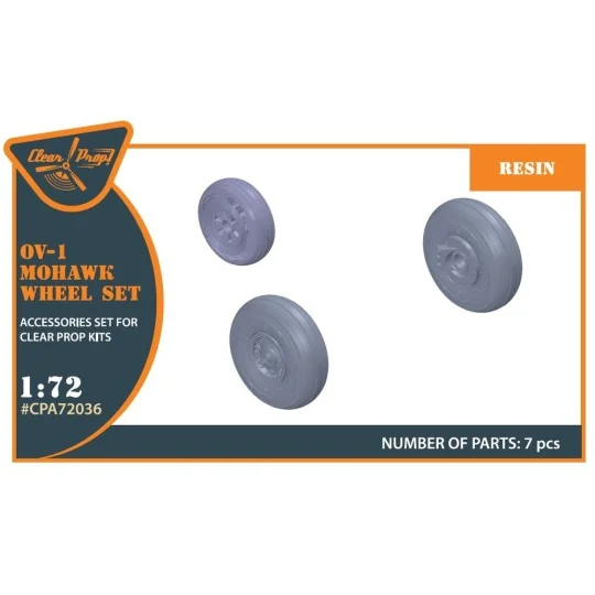 OV-1 A/B/C/D Mohawk wheels set for CP kit ??72016, 1/72 - Clear Pro...