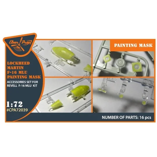 F-16 single seater painting mask for REVELL kit, 1/72 - Clear Prop ...