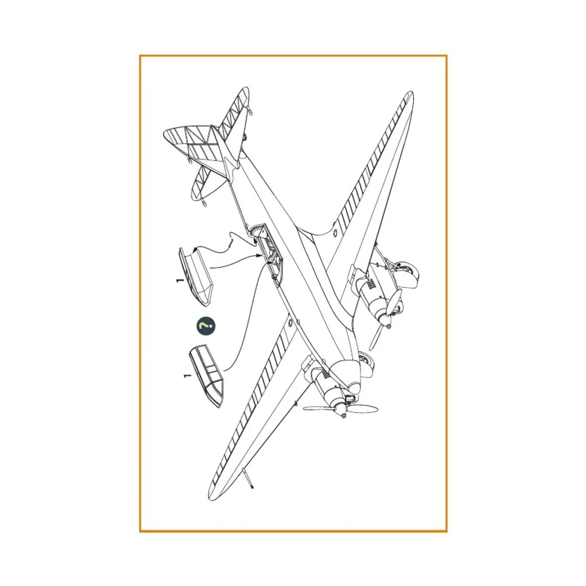 DH.88 Comet vacuum formed canopy for CP kits, 1/72 - Clear Prop Acc...