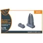 OV-1 A/B/C/D Mohawk exhaust set for CP kit, 1/72 - Clear Prop Acces...