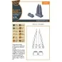 OV-1 A/B/C/D Mohawk exhaust set for CP kit, 1/72 - Clear Prop Acces...