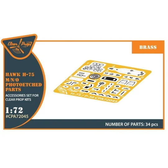 Hawk H-75 M/N/O PE parts for CP kits CP72021/CP72022/CP72029, 1/72 ...
