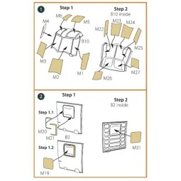 UH-2 A/B SEASPRITE for CP kit painting mask for CP kit CP72002, 1/7... 2