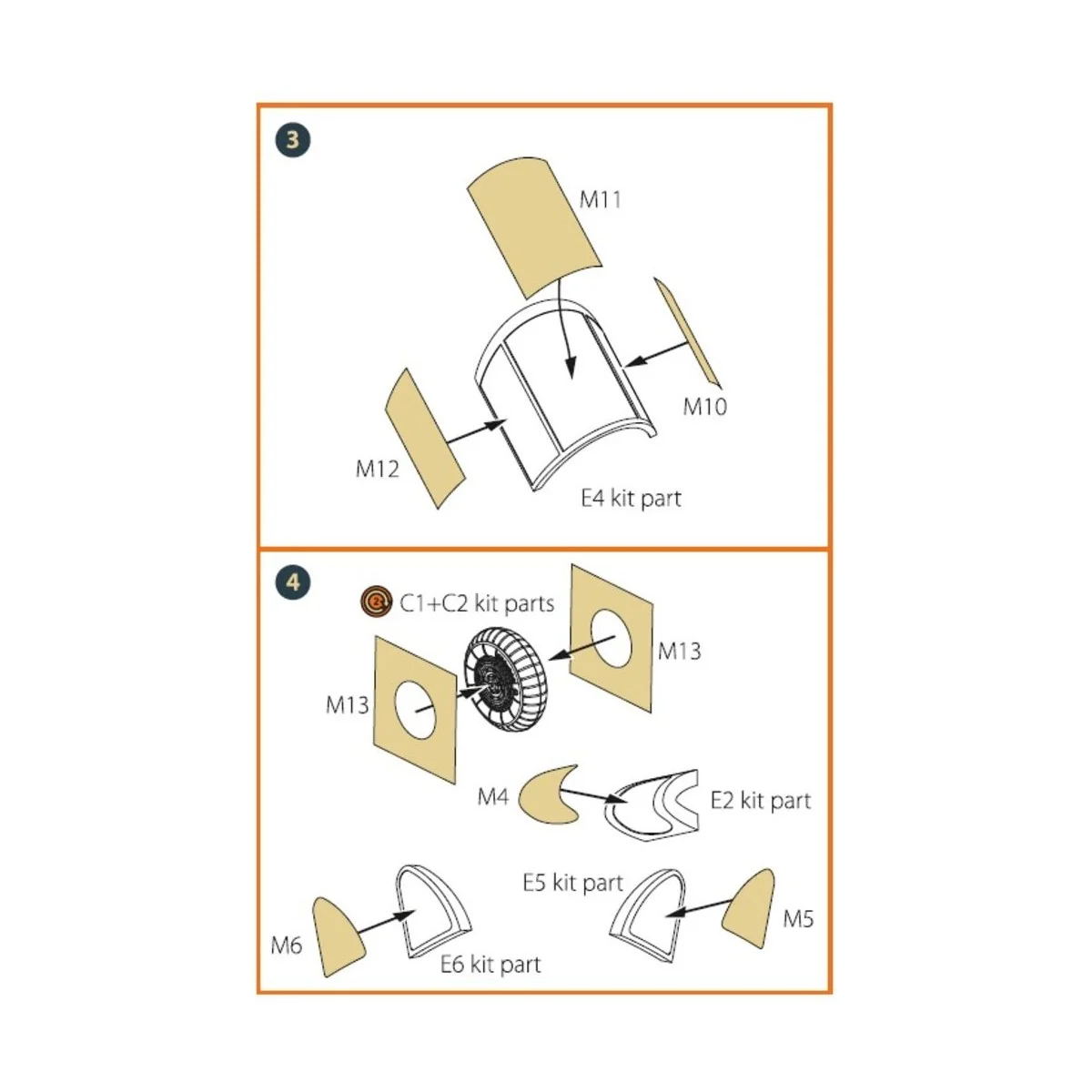 La-5 (early version) painting mask for CP kit CP72014, 1/72 - Clear...