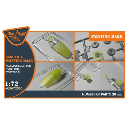 Jaguar A painting mask for Hobby Boss kit, 1/72 - Clear Prop Access...