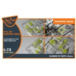 P-51B/C Mustang painting mask for Arma Hobby kits, 1/72 - Clear Pro... 2