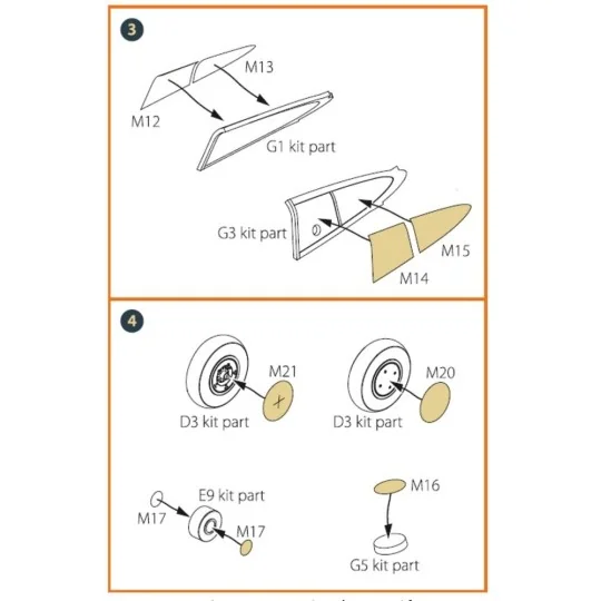 Hawk H-75 M/N/O painting mask for CP kits CP72021/CP72022/CP72029, ...