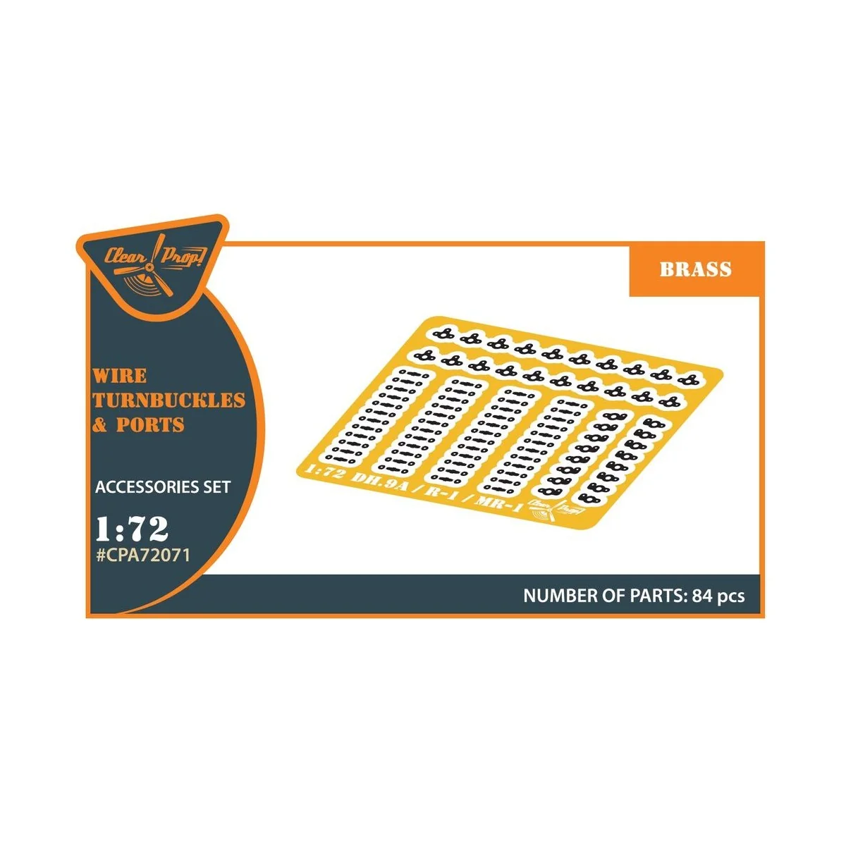 Wire Turnbuckles and ports PE set for CP kits DH.9a/R-1/MR-1, 1/72 ...