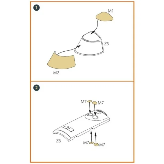 I-16 (late version) painting mask for CP kit, 1/72 - Clear Prop Acc...