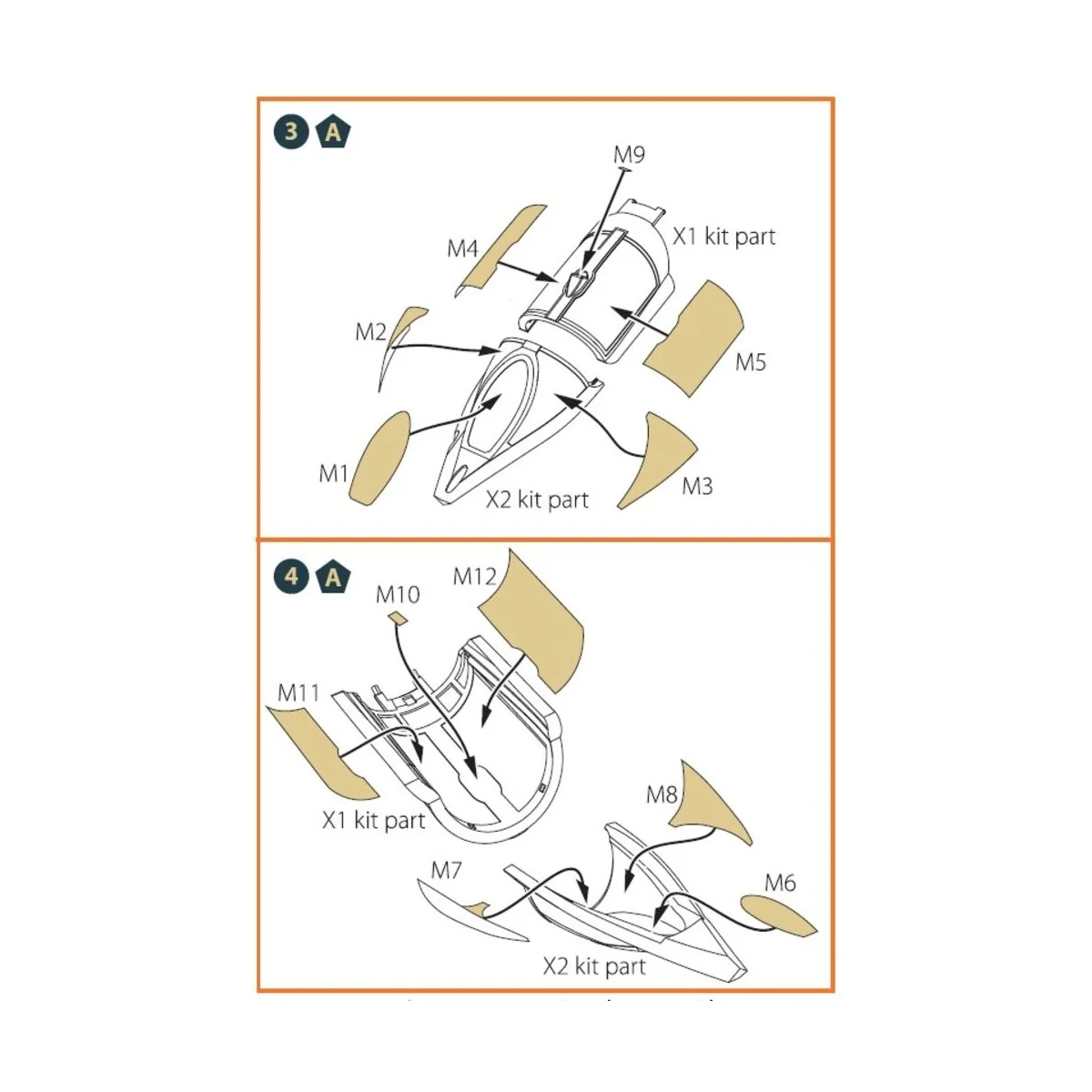 MiG-23ML, MLD, P, MLAE painting mask for CP kits, 1/72 - Clear Prop...