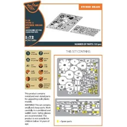 I-16 type 5 PE set for CP kits, 1/72 - Clear Prop Accessories CPA72084 2