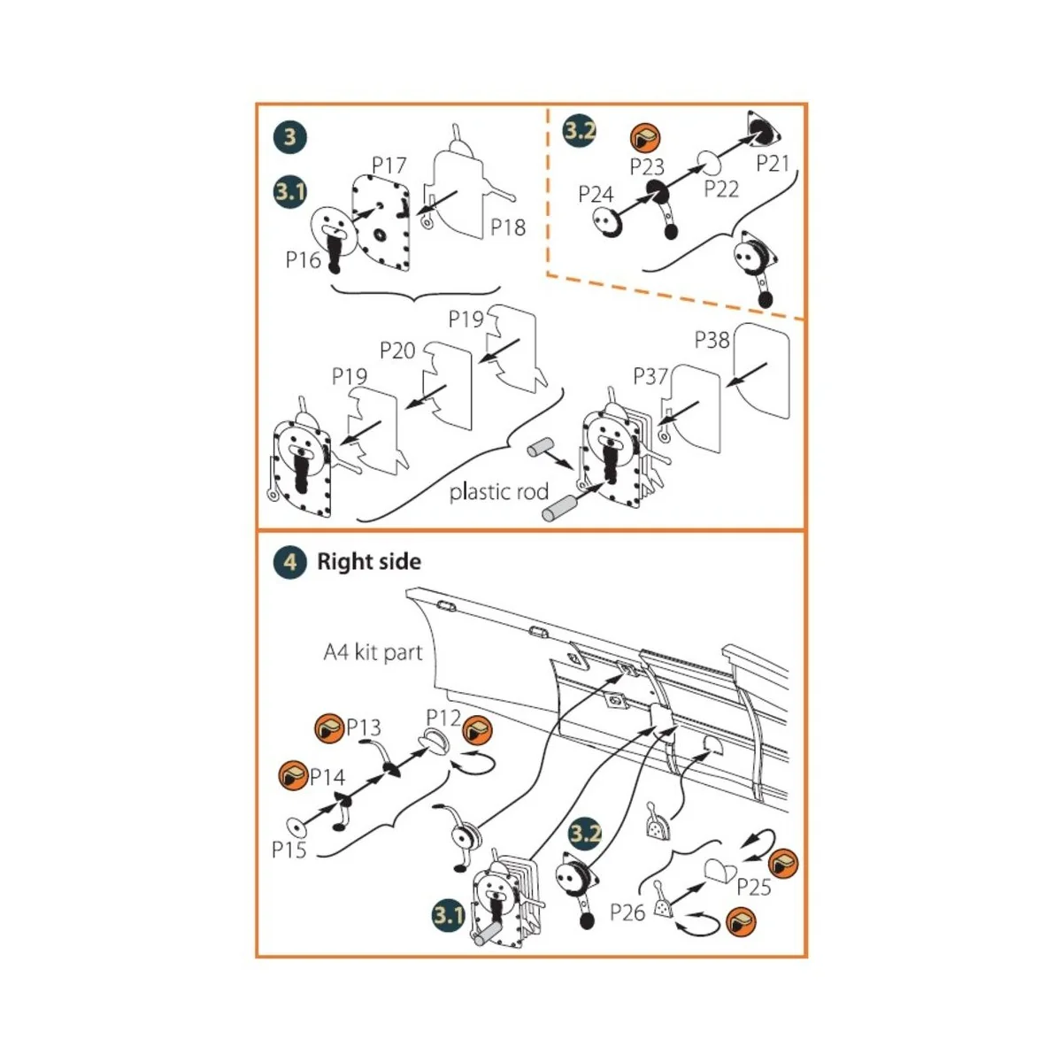 I-16 type 5 PE set for CP kits, 1/72 - Clear Prop Accessories CPA72084