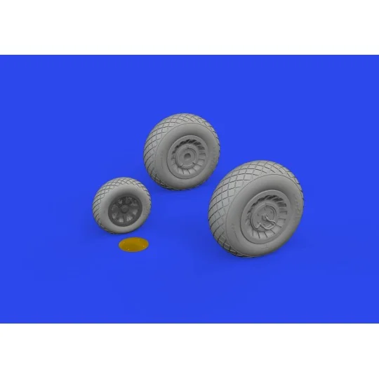 B-25J wheels 1/48 HKM - Eduard Accessories 648863