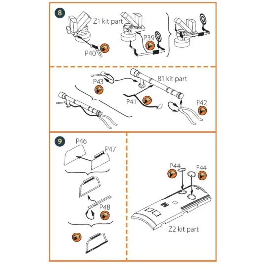 I-16 type 5 PE set for CP kits, 1/72 - Clear Prop Accessories CPA72084