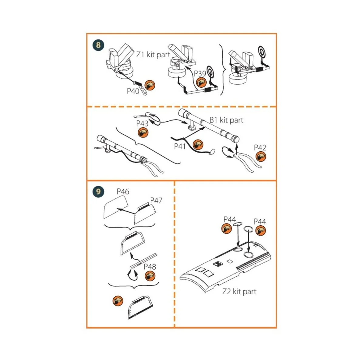 I-16 type 5 PE set for CP kits, 1/72 - Clear Prop Accessories CPA72084