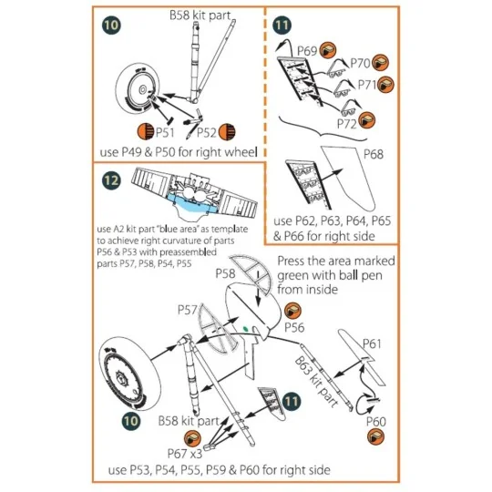 I-16 type 5 PE set for CP kits, 1/72 - Clear Prop Accessories CPA72084