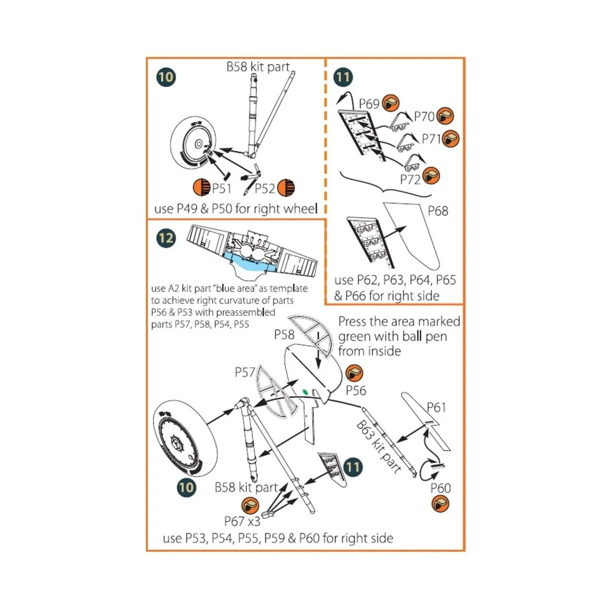 I-16 type 5 PE set for CP kits, 1/72 - Clear Prop Accessories CPA72084
