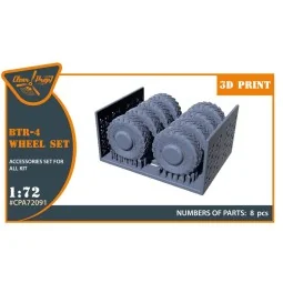 BTR-4 Wheel set for IBG kits, 1/72 - Clear Prop Accessories CPA72091