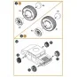 HMMWV Wheel set 37x12, 5 Tires for T-Model kits, 1/72 - Clear Prop ...