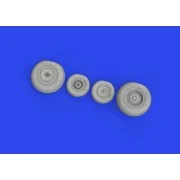 Mi-8MT wheels 1/48 ZVEZDA, 1/48 - Eduard Accessories 648864 Mi-8MT wheels 1/48 ZVEZDA, 1/48 - Eduard Accessories 648864