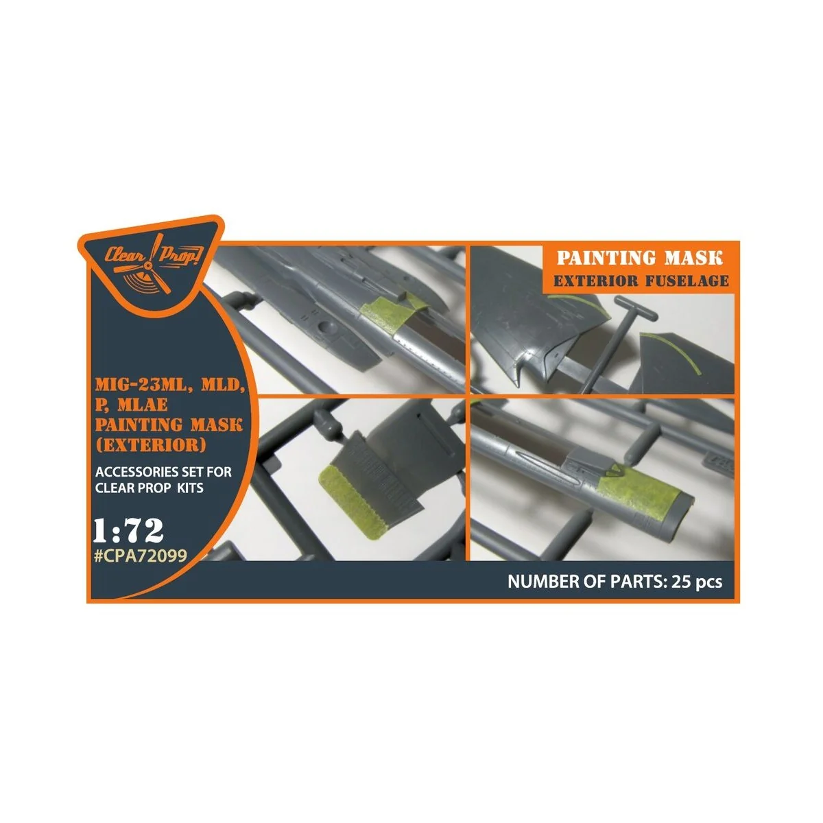 MiG-23ML, MLD, P, MLAE Exterior painting mask for CP kits, 1/72 - C...