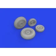 Mi-8MT wheels 1/48 ZVEZDA - Eduard Accessories 648864