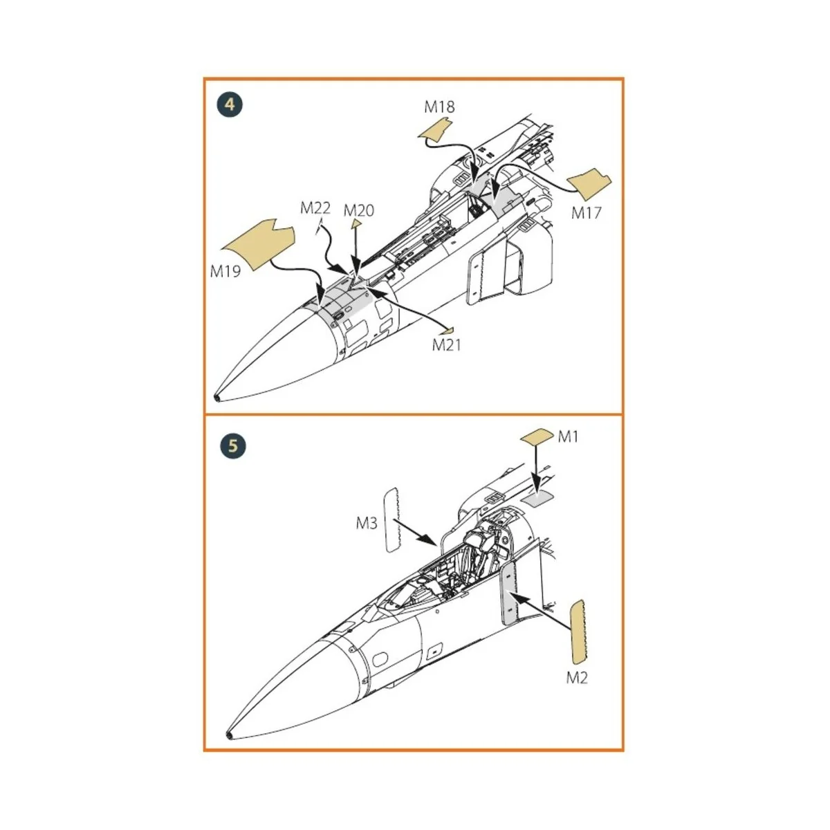 MiG-23ML, MLD, P, MLAE Exterior painting mask for CP kits, 1/72 - C...