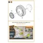 Mirage-2000 wheel set for Modelsvit, Dream Model kits, 1/72 - Clear...