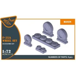 F-35A wheel set, 1/72 - Clear Prop Accessories CPA72112