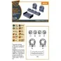 Me-410 B-1/U2/U4/R4 wheel set and exhausts for Airfix kit, 1/72 - C...