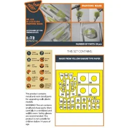 Me-410 B-1/U2/U4/R4 painting mask for Finemolds kits, 1/72 - Clear ... 2