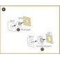 EMB-145 painting mask for A-model kits, 1/72 - Clear Prop Accessori...